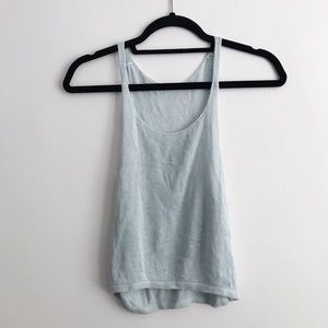 Brandy Melville Light Blue Knit Tank